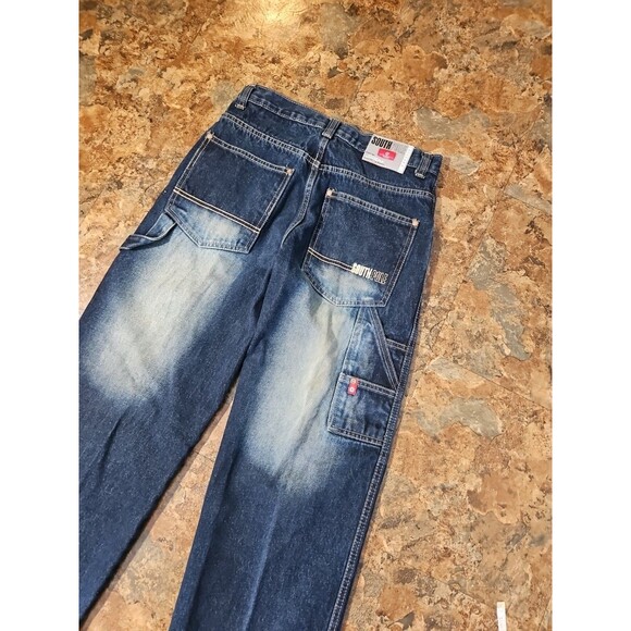 Southpole RN82628 Y2K Baggy Jeans 18 Dark Wash Contrast Stitch Utility (A253) - Picture 10 of 10